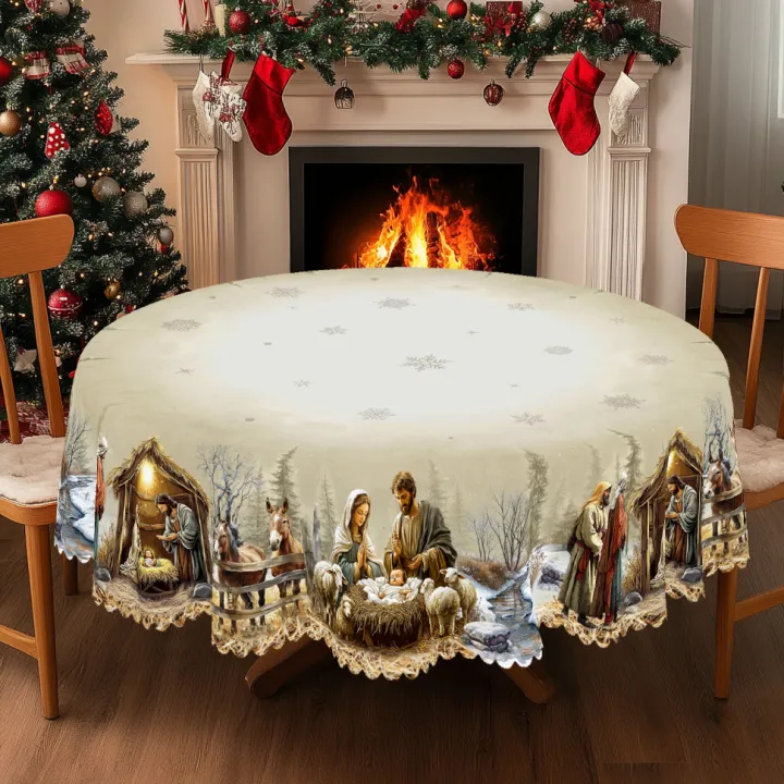1Pc%20Christmas%20Tablecloth%20with%20Nativity%20Scene,%20Yule%20Home%20Party%20Decor%20for%20Indoor%20Outdoor,%20Xmas%20Round%20Rectangular%20Table%20Cloth%20-%20Image%202