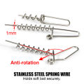 Spinpoler Multi-Depth Pike Stinger Rigs Fishing Hook #6 #1/0 #2/0 With Sinker Weight 5g 7g 10g 15g 20g Systerm Kit For Swimbait. 