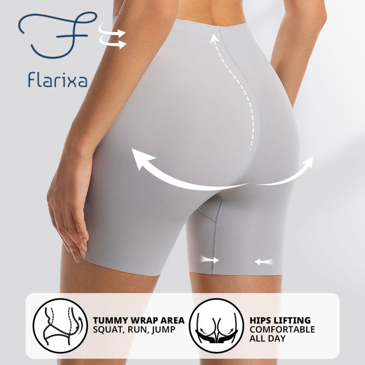 Flarixa%20High%20Waist%20Women%20Long%20Leg%20Girdle%20Panty%20Comfortable%20Seamless%20Long%20Panties%20Tummy%20Tight%20Seamless%20Shorts%20Panties%20Shapewear%20-%20Image%202