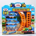 2023 New Children's Electric Cute Small Train Stall Toy Children's Puzzle Assembled Track Toy Car Set Toy For Children Gift. 