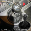 For VW Volkswagen Transporter T5 T5.1 T6 Gp 2003-2011 Car Gear Stick Shift Knob Leather Gaiter Boot Cover 5 6 Speed Accessories.