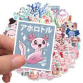 10/30/50/100PCS Axolotl Graffiti Stickers Cute Animal Cartoon Decal Kids Toy Suitcase Scrapbook Diary Phone Laptop Sticker Pack. 