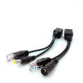 JIENUO POE Adapter Cable RJ45 Injector Splitter Network Power over Ethernet PoE Adapter Injector Splitter Kit.
