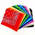 Fashion Hip Hop  Bandana Square Scarf Cowboy Cashew Black Red Paisley Headband Print For Women/Men/Boys/Girls. 