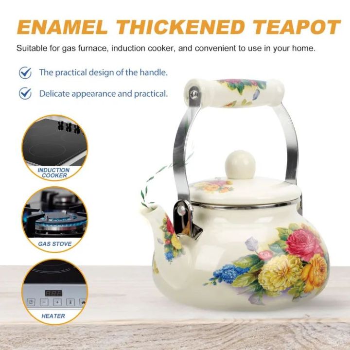 Enamel Coated Tea Kettle Tea Pot