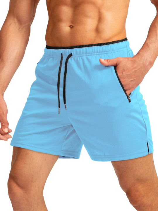 2026%20New%20Men's%20Quick%20Dry%20Running%20Shorts%20with%20Zipper%20Pockets,%205"%20Athletic%20Workout%20Shorts%20for%20Gym%20Fitness%20Training%20Jogging%20-%20Image%203