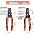 10 in 1 Wire Pliers Stripper Multifunctional Electrician Peeling Household Network Cable Wire Stripper Puller Stripper Tools. 