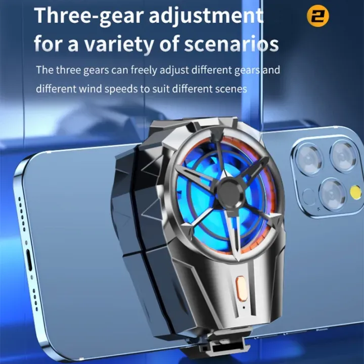 X52%20300mAh%20Wireless%20Phone%20Cooler%20for%20Gaming%20Rechargeable%20Cooling%20Fan%20Portable%20Air%20Cooler%20Radiator%20Back%20Clip%20for%20Phone%20-%20Image%202