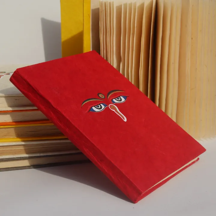 Handcraft Buddha Eye Printed Nepali Lokta Paper Notebook - 45 pages ...