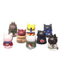 Anime Naruto Figure Toys Cute mini Kakashi Uchiha Itachi Gaara Q Version Action Dolls Pvc Model Edition Desktop Birthday . 