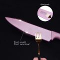 Colorful Knife Set for 6 Pieces, High Carbon Steel Kitchen Knife Set, Environmental Wheat Straw Material Handle, Sharp All-purpose Professional Chef Knife with Gift Box YIPFUNG. 