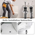 2Pcs Universal Stainless Steel Water Tank Toilet Seat Hinges Bolts Screws Replacement Bathroom Fixture Toilet Lid Fixing Parts.