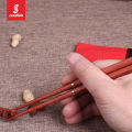 Outdoor Solid Wood Chopsticks with Storage Portable Bag, Camping Tableware Travel Portable Folding Chopsticks. 