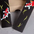 Chinese Style Retro Painted Koi Carp Wooden Bookmark Tassel Pendant Creative Book Mark Students Supplies Stationery Accessories. 
