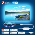 Tape Tuya Wifi Zigbee USB LED Strip Light 5050 DC5V RGB Lights Flexible Smart Led TV Back Lighting Work With Alexa  Home lightify. 