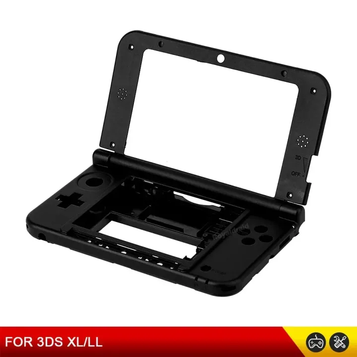 Replacement%20Top%20&%20Middle%20Frame%20Cover%20Shell%20ABXY%20Full%20Set%20Black%20Buttons%20with%20Pen%20For%203DS%20XL%20LL%20Game%20Console%20Accessories%20-%20Image%204