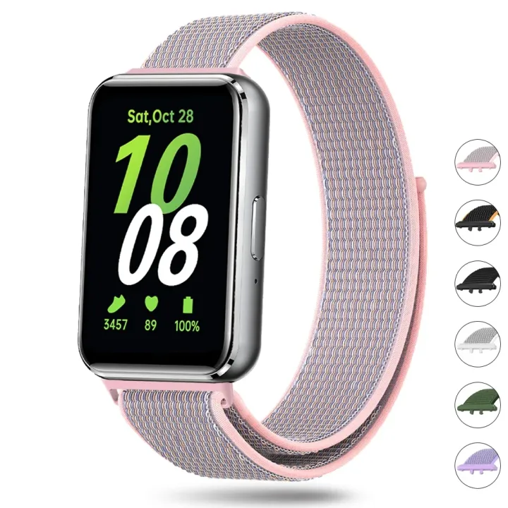 Nylon%20Loop%20Strap%20for%20Samsung%20Galaxy%20Fit%203%20Adjustable%20Elastic%20Bracelet%20Watchband%20for%20IWatch%20Samsung%20Galaxy%20Fit3%20Band%20Accessories%20-%20Image%202