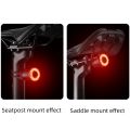 WEST BIKING Smart Bike Taillight IPX6 Waterproof Intelligent Sensing Brake Tail Light Bicycle Rear Light Cycling Warning Light. 