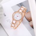 Senkq brand watches authentic ceramic band good waterproof ladies analog watch. 