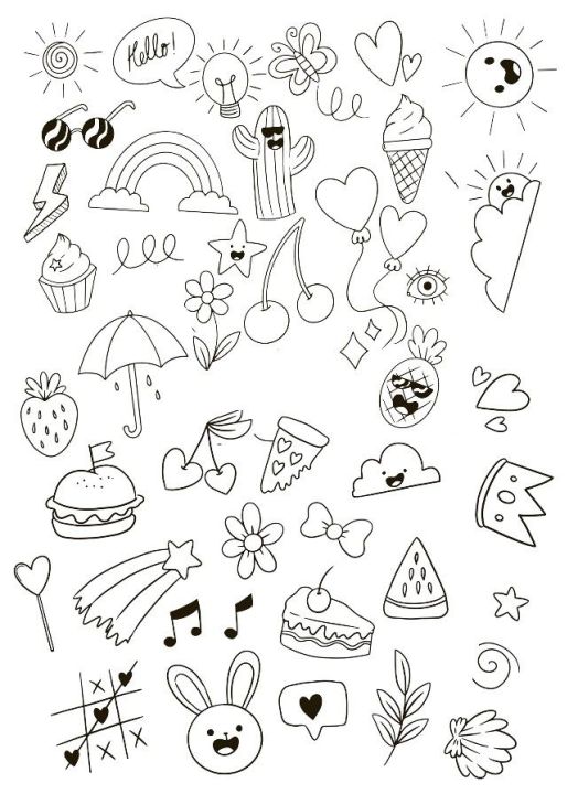 30 PCs 🥰 cute Kawaii Stikers (Cheap and Easy) DIY Cut and Paste A5 Sticker Paper