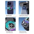 SL31 Mobile phone back clamp radiator TEC cooler with temperature display, cooling fan for iPhone Samsung Android phone games. 