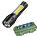 3 Mode Adjustable LED Rechargeable USB Touch Light Waterproof Mini Torch Light lampu suluh LED Zoomable Rechargeable.