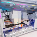 Jungle Leopard  Prism XH Flowing Running Lights PC Case Fan 120mm  ARGB Cyclic Mirror Light Effect PWM Cooling Fan. 