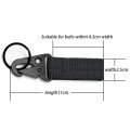 Men's Belt Ring Keychain Tactical Outdoor Hunting Tactics Belt Multi Nylon Outdoor Webbing Belt Key Hang Buckle Eagle Hook. 