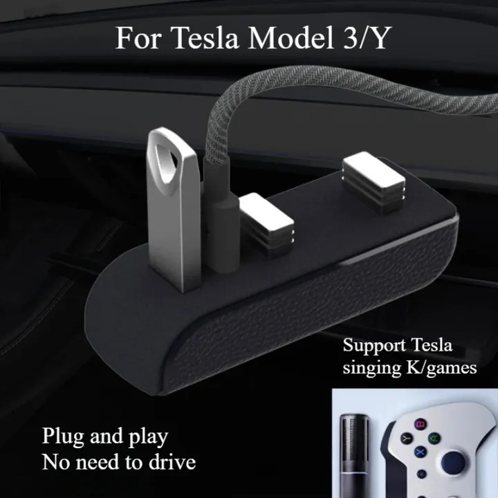 Glove%20Box%20Expansion%20Dock%20for%20Tesla%20Model%20Y/3+%20USB%20Hub%204-in-1%20Fast%20Charging%20Upgrade%20Data%20Transfer%20Adapter%20Docking%20Station%202026%20-%20Image%204