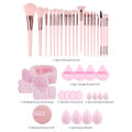 MAANGE 40pcs Professional Makeup Set 20 Makeup Brushes 17 Powder Puff Headband Foundation Eyeshadow Brush Travel  . 