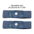1 Pair No Buckle Elastic Belt Stretchable Adjustable Waistband for Women Men Jeans Pants Trousers Dresses Casual Fashion Wear. 