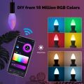 MOES Smart Candle LED Bulb E12 WiFi Tuya 5W RGBCCT 16 Million Colors 2700–6500K Voice Control Supported. 