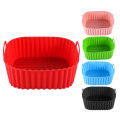 1PC Square Silicone Air Fryer Basket Reusable High Temperature Resistant Easy to Clean Air Fryer Grill.