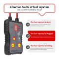 Car Fuel Injector Tester - 4-in-1 Portable Fuel System Scan Tool with Cleaning Kit & Injector Flush Cleaner. 