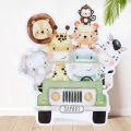 Jungle Animal Backdrop Safari Birthday Party Decoration Kids Woodland Wild One Lion Themed Party Supplies Baby Shower Decor. 