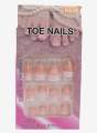 Toe Fake Nail 12pieces in 12 sizes. 