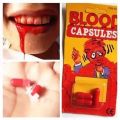 2024 Newest Hot Halloween Decoration Spoof Toy Blood Pill Fake Blood Pill Simulated Capsule Makeup Performance Scary Fun Props. 