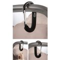 Large Carabiner Stroller Hooks Organizer Aluminum D Ring Spring Snap Keychain Clip Carry Handle for Hanging Purses Shopping Bags.