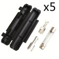 5 Set 6*30 mm Fuse Holder with Glass Fuse.