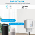 Smart Plug WiFi Socket EU 16A/20A With Power Monitor Timing Function Tuya Smart Life APP Control Works With Alexa  Home. 