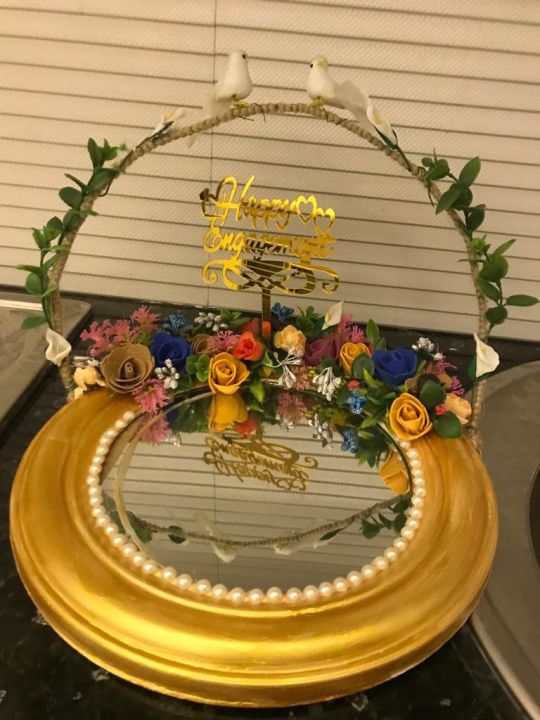 Customised thaal engagement thaal mehndi thaal engagement plate nikah mirror nikah pen plate dud plai tray decorated thaal rasme hina thaal radm thaal floral plate customised plate beautifull plate wedding occasion plate latest design thaal