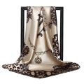 90*90cm Square Silk Scarves Women Foulard Head office Ladies Shawl Wrap Muffler Pareo Bandanna Female Chiffon Hijab Poncho Beach.