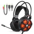 EasySMX COOL 2000 Gaming Headset with Mic LED Casque Bass Headphone for PC PS4 Xbox One Smartphone Laptop(Orange). 