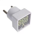 Digital Voltmeter 220V Mini Voltage Meter LED Digital Display Voltmeter Indicator Light EU Plug Volt Tester Detector Pilot Lamp. 