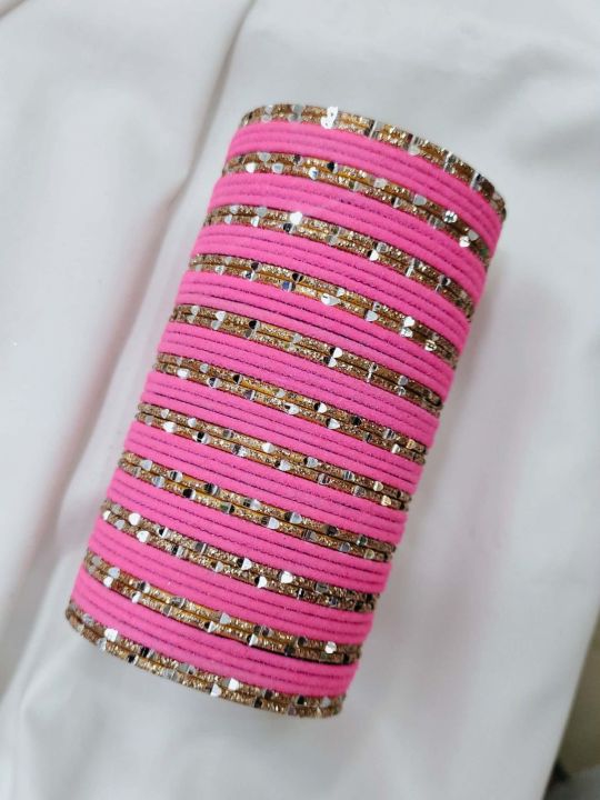 Barbi Velvet Metal Churi | 48 Pcs Premium Barbi Stylish Churi New ...