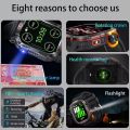 New For Smart Watch Men Flashlight Waterproof Outdoor Sport Tracker Bluetooth Call Smartwatches Women.
