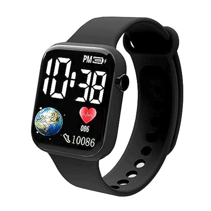 Fashionable Square LED Digital Sports Watch