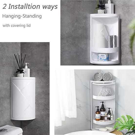 Bathroom accessories storage corner cabinet | Daraz.pk