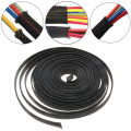 3m/9.85ft PET Expandable Braided Sleeving Flexible Wire Mesh Sleeve Black For TV Audio PC Cords Protect From Pets Chewing. 