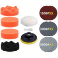3inCar Detailing Polishing Sponge For Auto Headlight Restoration Kit With Buffing Pad Sanding Disc Waxing Sponge M10 Drill. 